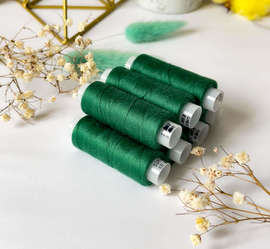 Нитки швейные для трикотажа, Omega 247, зеленый, №120  200м, 634Н